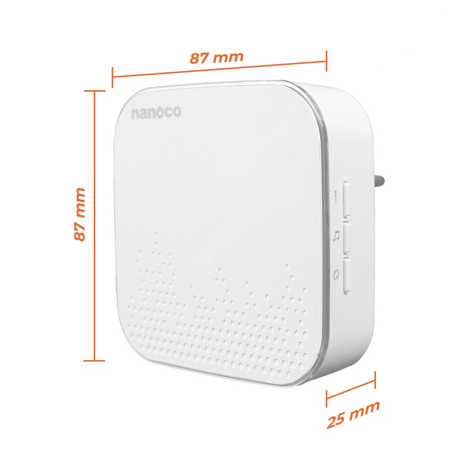 CHUÔNG CỬA KHÔNG DÂY THÔNG MINH NANOCO ND156