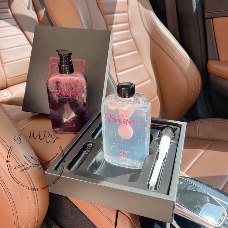 Hộp sữa tắm nước hoa Pink Addict nhũ hồng đỏ Siêu Thơm | BigBuy360 - bigbuy360.vn