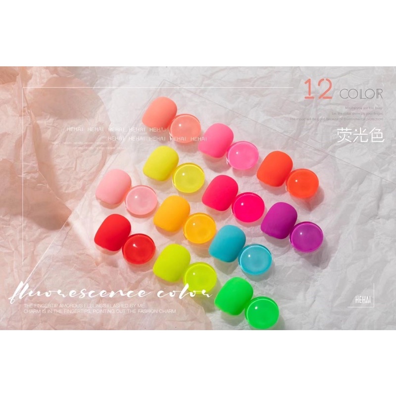 Set sơn gel Neon chai sơn cao cấp