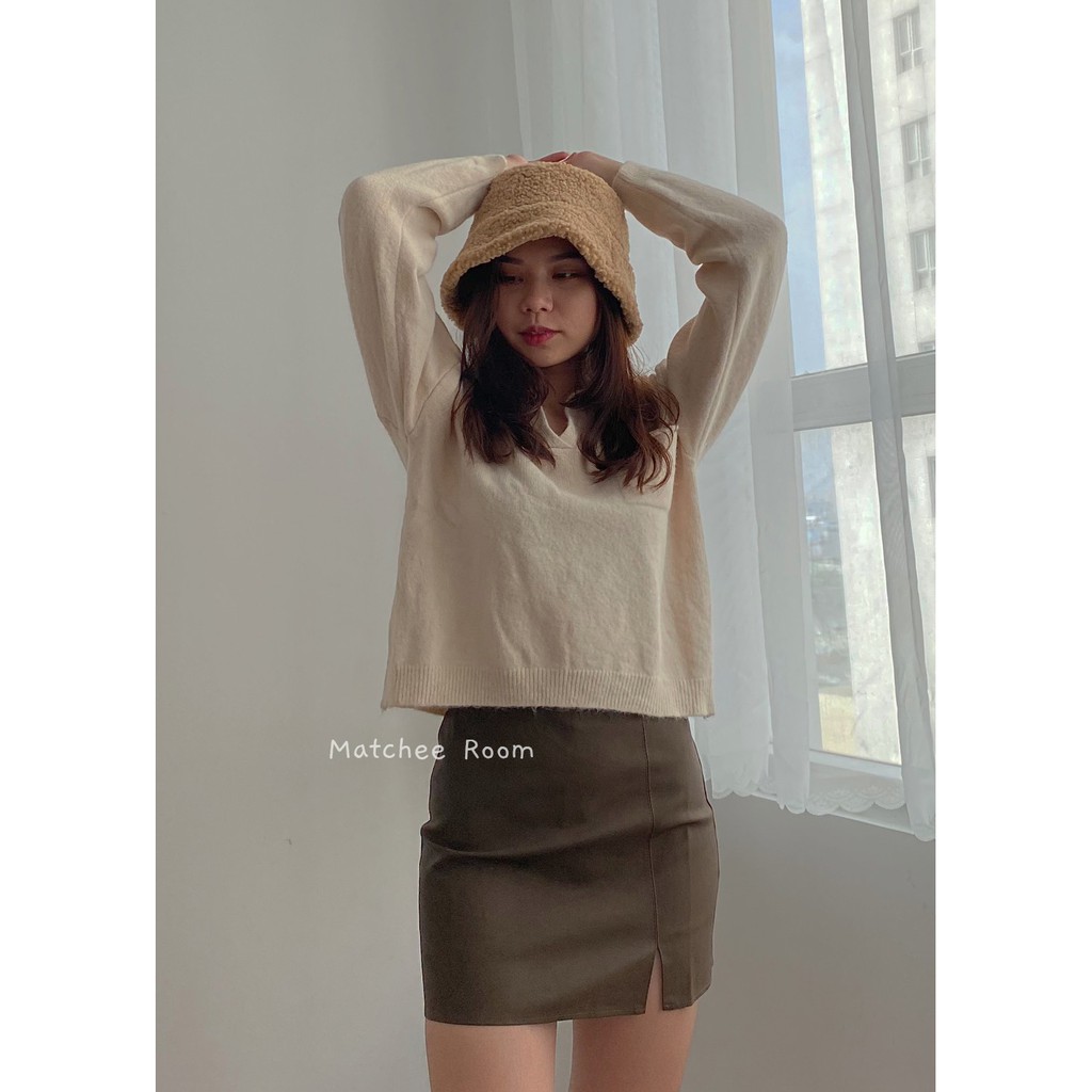 🔥SIÊU SALE🔥[CÓ SẴN, ẢNH THẬT] Chân Váy Ngắn Da PU Chữ A Cạp Cao [CÓ QUẦN TRONG] Phong Cách Hàn Quốc | BigBuy360 - bigbuy360.vn