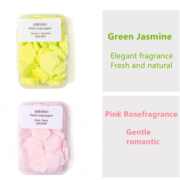 (120 chiếc) Giấy xà phòng vảy dùng một lần để di động, kháng khuẩn. | BigBuy360 - bigbuy360.vn