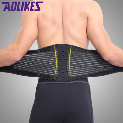Đai nịt bụng Aolikes HY 7998 (bán sỉ) bảo vệ lưng cột sống thoát vị tập gym nâng tạ squat thể hình chạy đi bộ