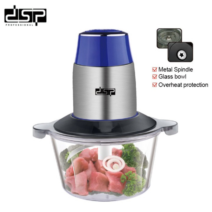 Sản Phẩm Máy xay thịt, củ, quả, gia vị nhà bếp - Loại 2 lưỡi kép thương hiệu cao cấp DSP KM4021 .