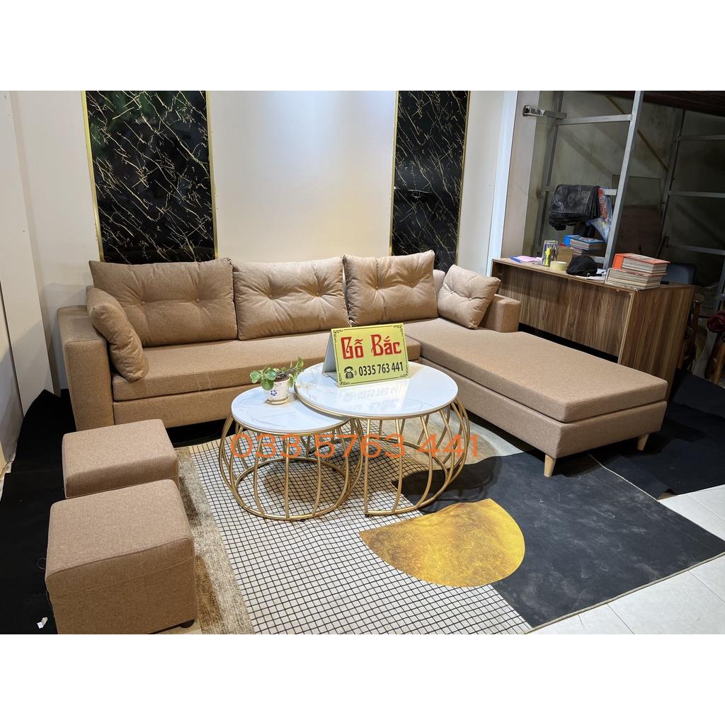 Ảnh thật sofa hiện đại cho phòng khách sang trọng - ghế sofa kích thước 2m4x1m6 khung gỗ tự nhiên nhiều màu sắc lựa chọn