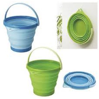 XÔ NHỰA DẠNG XẾP 8L (MÀU XANH)