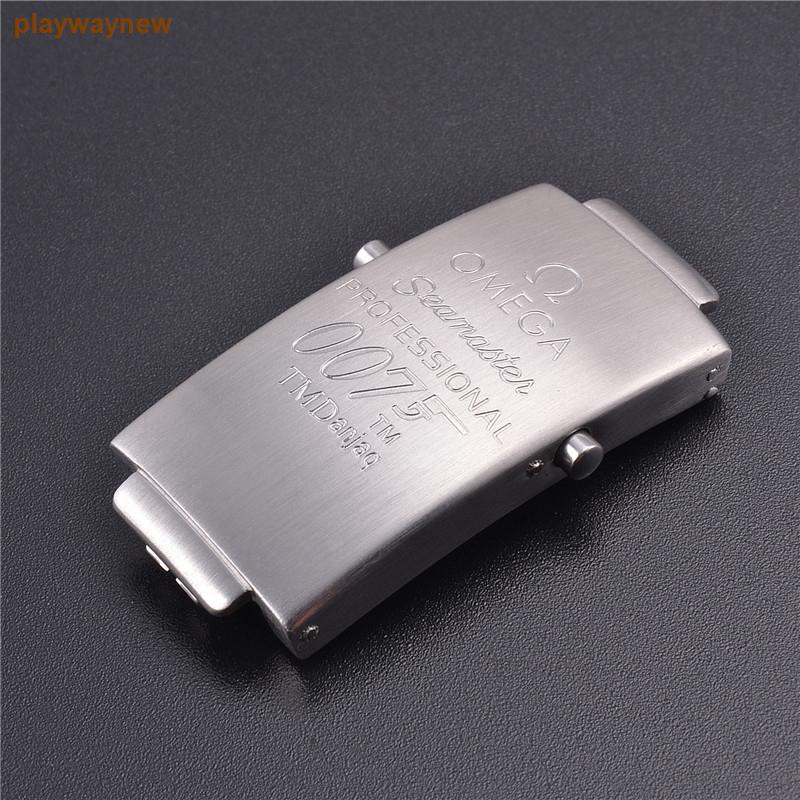 Dây Đeo Đồng Hồ Bằng Thép Không Gỉ Khóa Gập Lại Được Cho Nam Giới Omega 007 Hippocampus 20MM