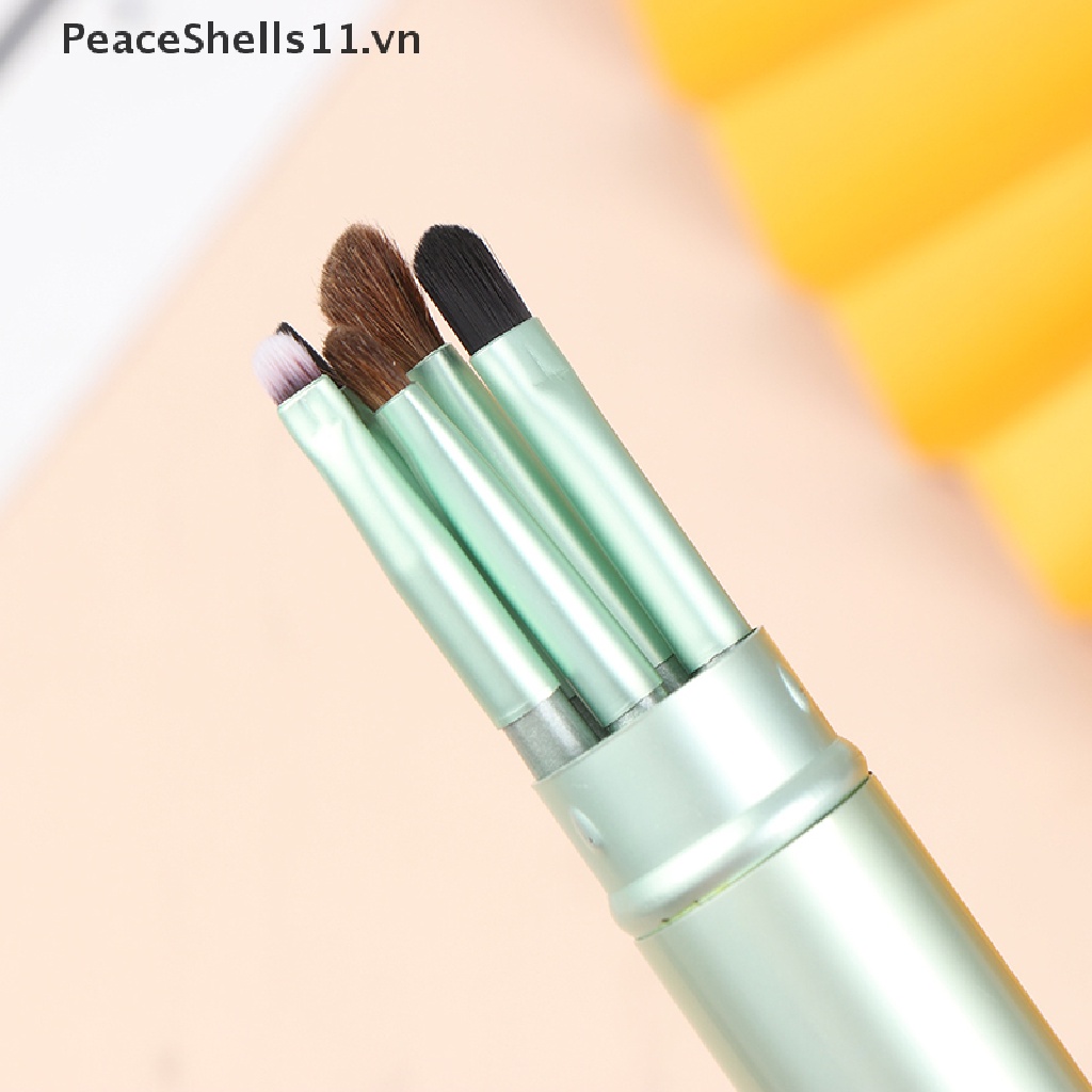 Bộ 5 cây cọ trang điểm phấn nền mắt và kẻ viền môi gọn nhẹ