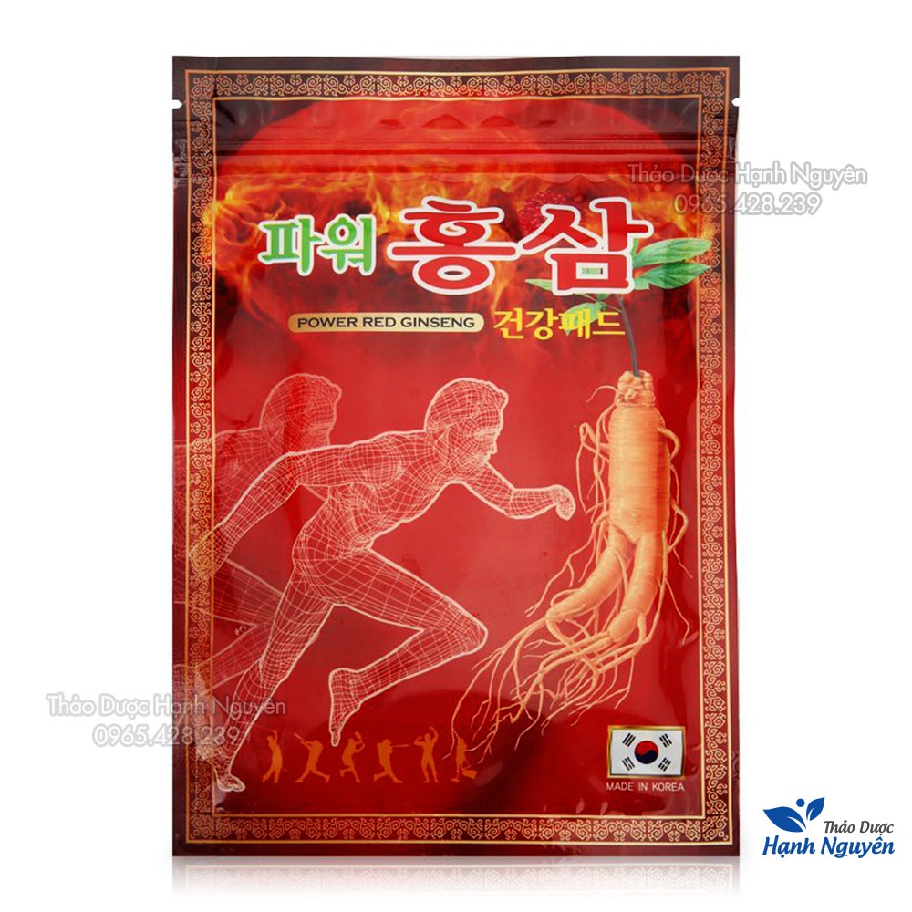Cao dán hồng sâm HIMENA Hàn Quốc (Túi 20 miếng) - Thảo Dược Hạnh Nguyên