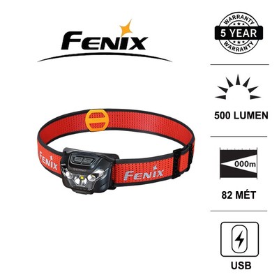 Đèn đội đầu siêu nhẹ chuyên chạy bộ Fenix HL18R-T độ sáng 500 lumen chiếu xa 35 mét pin 1300mAh