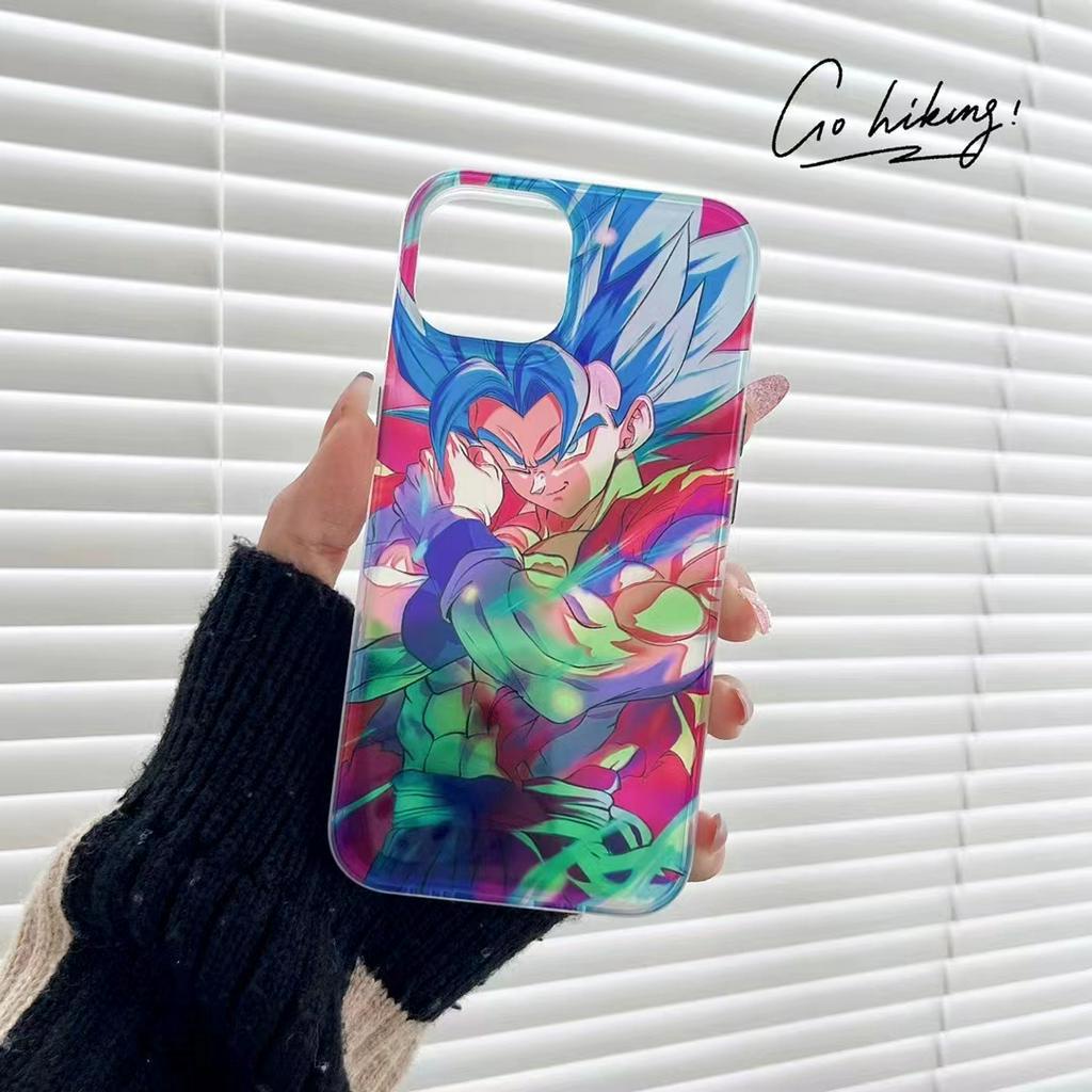 Ốp Điện Thoại Họa Tiết Hoạt Hình Dragon Ball Màu Laser Cho iPhone 14Promax / 14Pro / 14 / 13 / 12 / 11