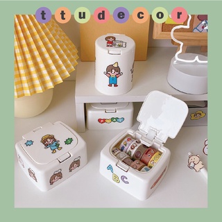 Hộp đựng sticker washi tape mini bật nắp