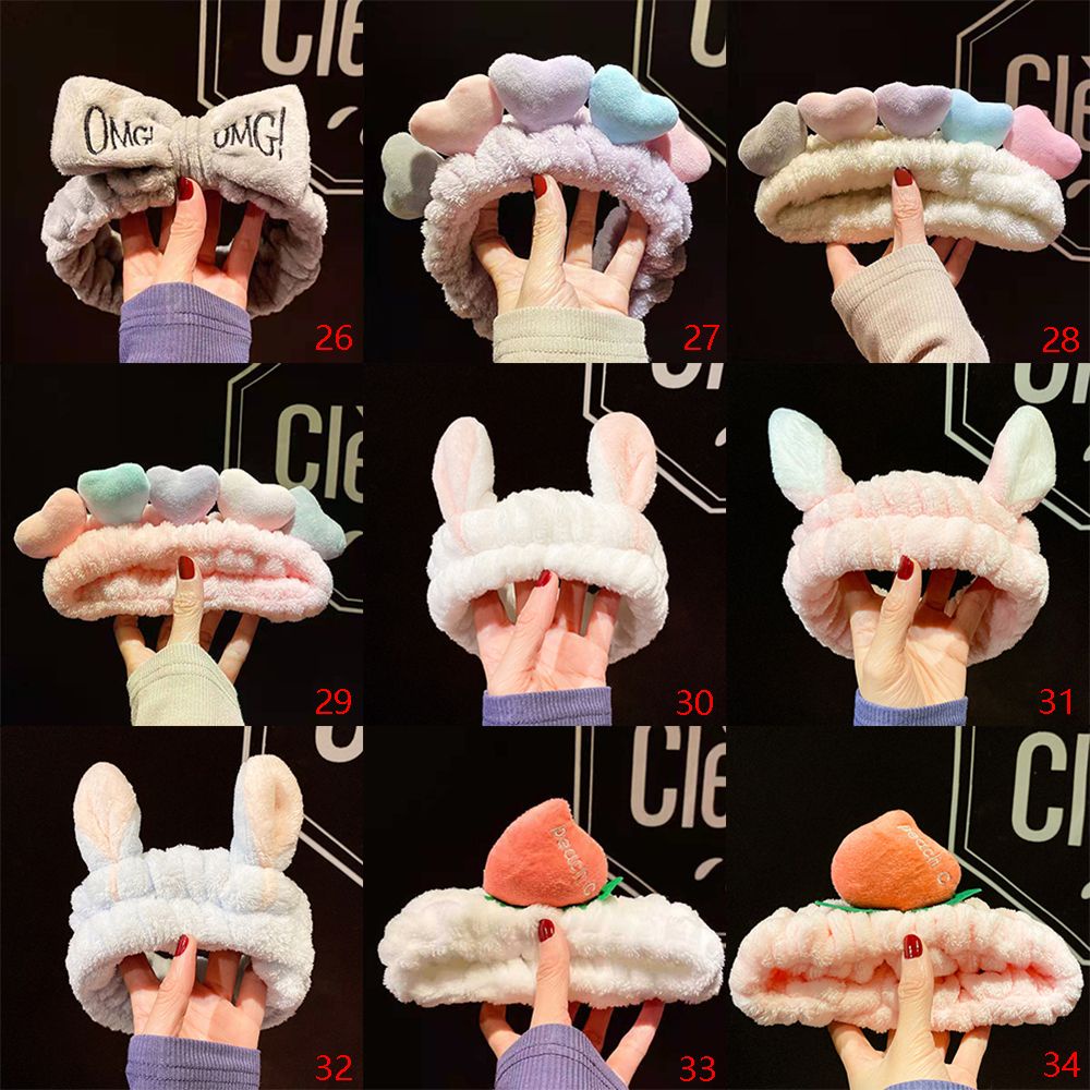 Băng đô cài tóc bằng cotton không trượt co giãn phong cách Hàn Quốc đáng yêu cho nữ