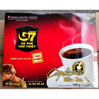 Cà phê G7 hòa tan đen - Hộp 50 gói 2gr