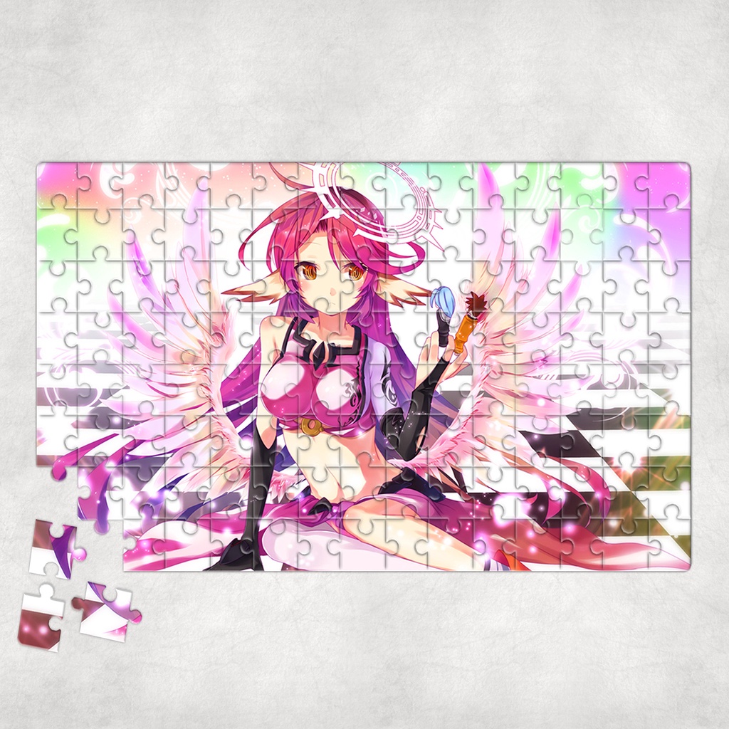 Tranh ghép hình Anime - Tranh ghép hình NO GAME NO LIFE - Mẫu 2 - Nhận in hình tranh ghép theo yêu cầu