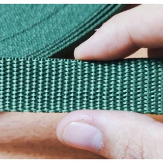 Cuộn 60 mét dây dù dẹp bản 2cm - màu xanh rêu
