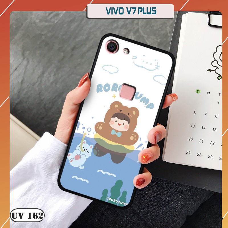 Ốp lưng nhám Vivo V7 plus - in hình
