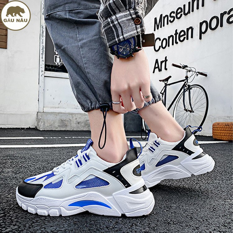 Giày sneaker GN553 [ Nhập MANDFS01 giảm 10% ] đế độn thời trang Gấu Nâu chuyên giày nam