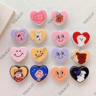 Tình Yêu Có Thể Gập Lại Điện Thoại Di Động Đa Năng Giá Đỡ Nhẫn Hoạt Hình Dễ Thương Mặt Cười Lucy Gấu Vỏ Điện Thoại Khóa Nhẫn Người Lười Xem Giá Đỡ Phong Cách Dính