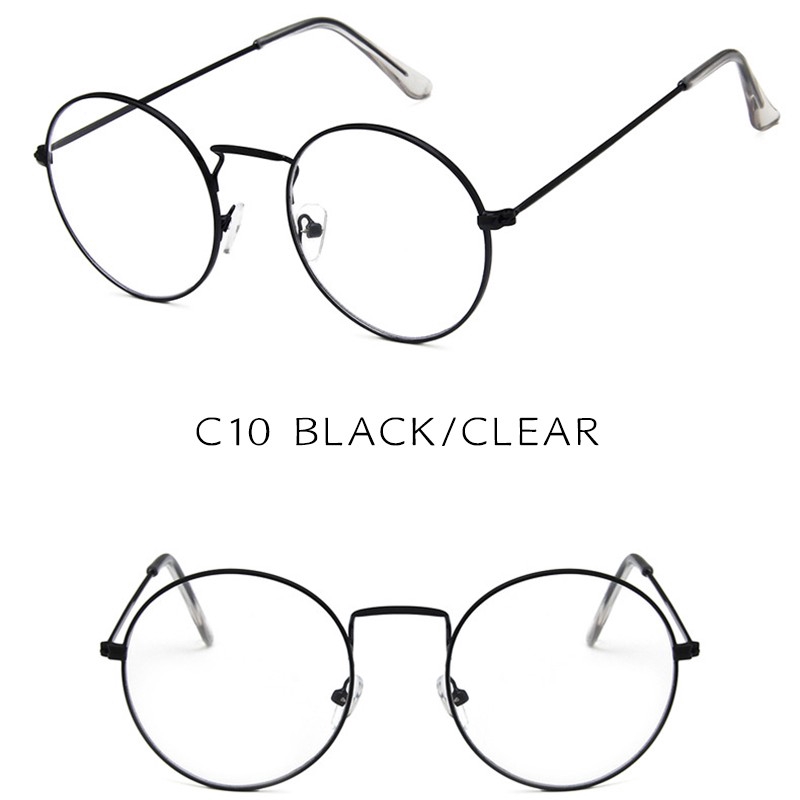 Kính mát retro thời trang Hàn Quốc gọng tròn kim loại màu kẹo chống tia UV400 thời trang nam nữ