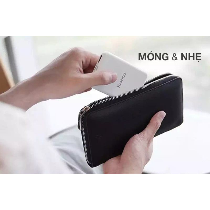 Pin sạc dự phòng mini 6000mAh Yoobao dùng cho điện thoại , máy tính bảng ... P6W