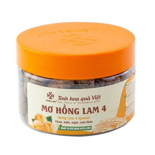 Ô Mai (Xí Muội) Mơ Hồng Lam 4 - Vị Chua Ngọt Cam Thảo - Hộp (200g,300g,500g)