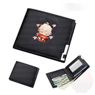 Ví da cầm tay nam nữ in hình nhân vật KAZUHA Genshin Impact game chibi anime xinh xắn thời trang
