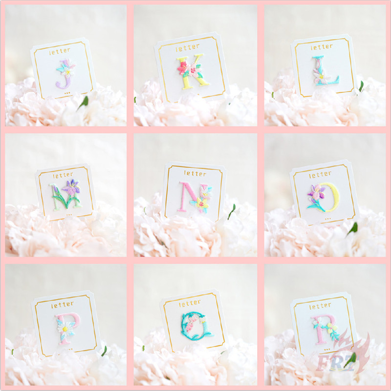 Miếng Vá Ủi Quần Áo Hình Hoa Và Chữ Cái Dễ Thương