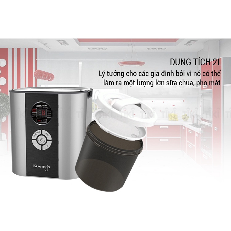 Máy làm sữa chua và pho mát 6 trong 1 Kuvings KGC-712CB