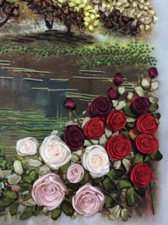 Tranh thêu ruy băng 150x80cm