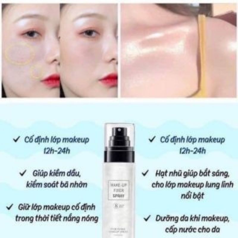 Xịt Nhũ Khóa Trang Điểm Star Flash Make Up Spray 8 Hours Wear | BigBuy360 - bigbuy360.vn