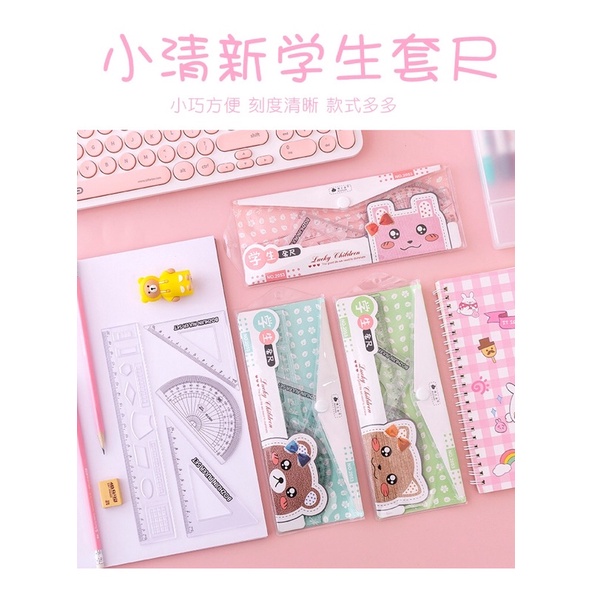 Bộ Thuớc Eke Đo Góc Đo Độ Dễ Thương