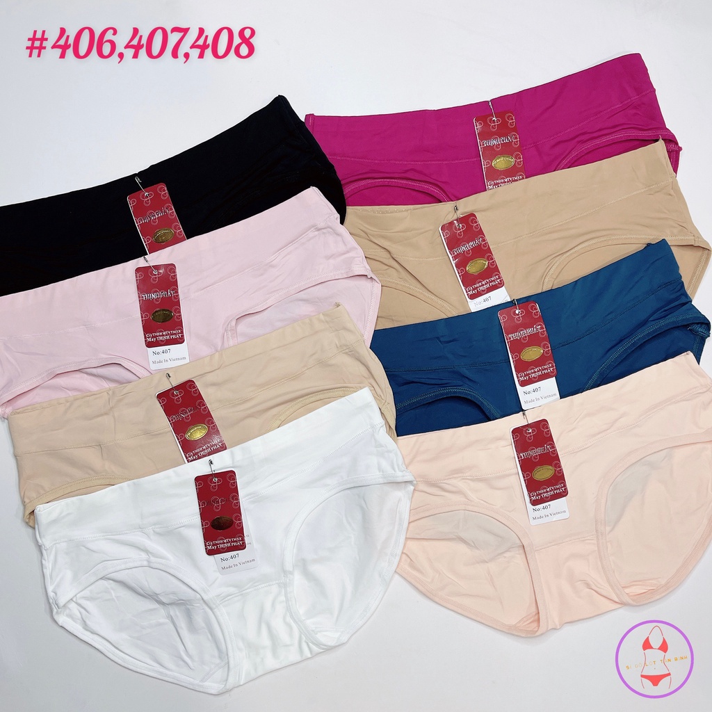 Quần lót nữ thun lạnh cao cấp cực mát mịn dày dặn Thịnh Phát size lớn<75kg
