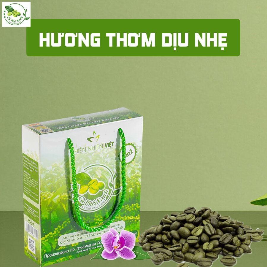 Cà phê xanh giảm cân kháng mỡ hộp 10 gói
