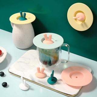 Nắp Silicone Đậy Ly Chống Bụi Hình Thỏ Dễ Thương