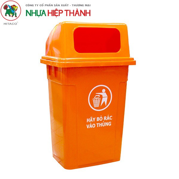 THÙNG RÁC CÔNG NGHIỆP NHỰA HIỆP THÀNH 90 LÍT NẮP HỞ - ms: 503HO