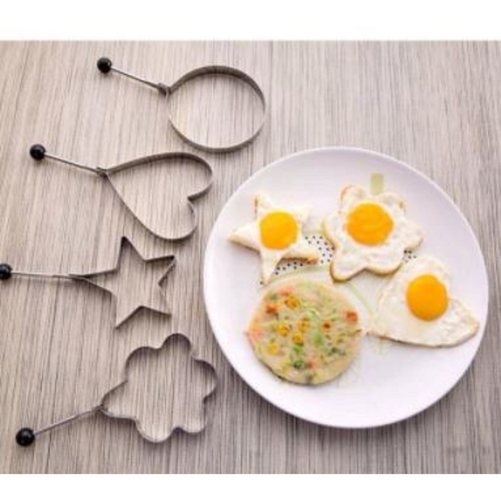 Combo 2 khuôn tạo hình tráng trứng bánh ngọt khiến cho món ăn của bạn trở nên hấp dẫn