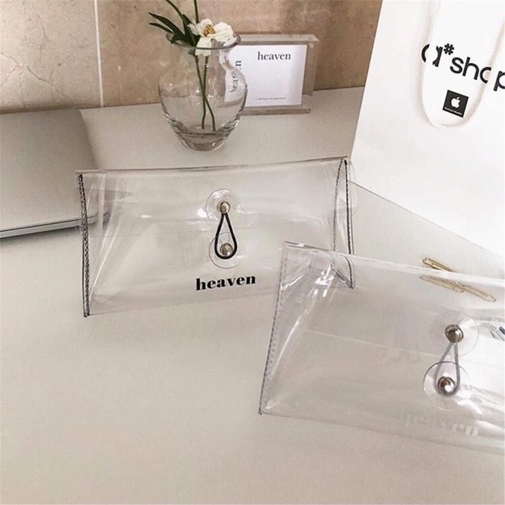 Túi Đựng Bút Bằng PVC Trong Suốt Đa Năng Tiện Dụng