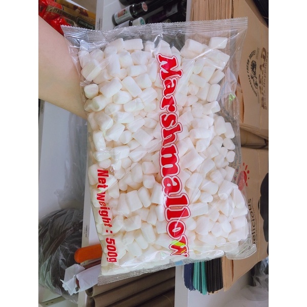 Kẹo Máhmallow   BẢN TIẾNG ANH GIẢM NGỌT 500gr