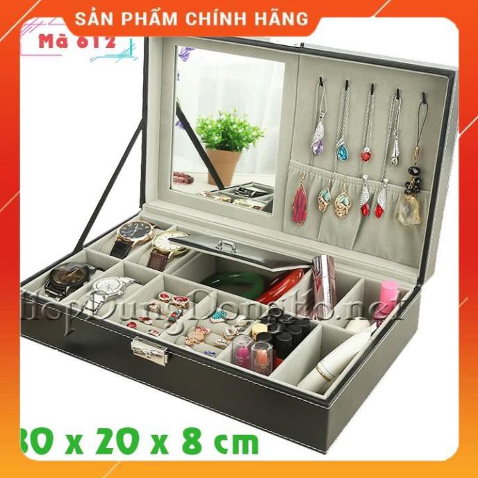 [Giảm 50%]  Hộp Đựng Đồng Hồ, Nhẫn, Hoa Tai & Kính Mát nhiều mẫu - Vỏ Da PU Cao Cấp