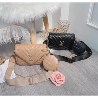 Túi 2 sét Trần chỉ LV còn đen xả kho 75k