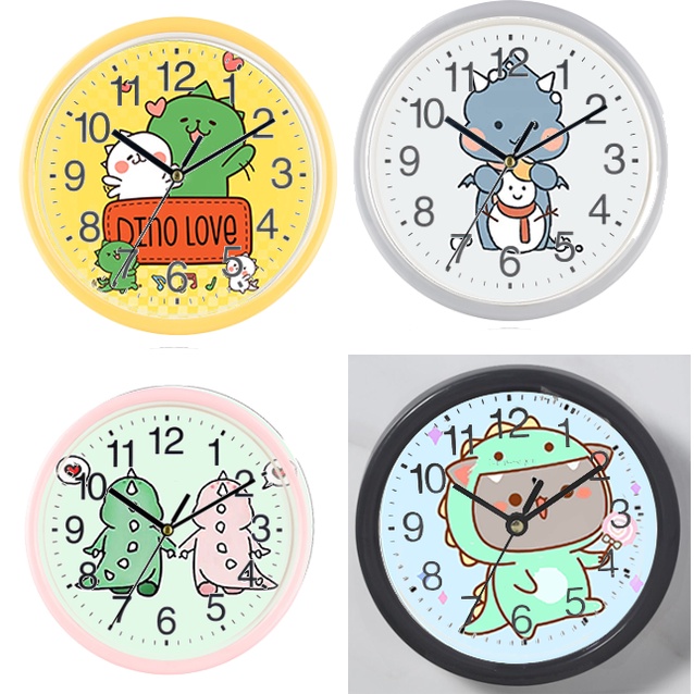 Đồng hồ treo tường khủng long DHTI9 cute dễ thương 13 đến15cm