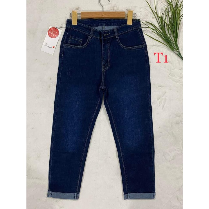 Quần Jeans 9 Tất Big Size  Vải dày và co giãn.YuMe-MS:040