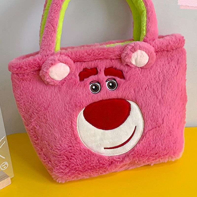 Túi Mua Sắm Cỡ Lớn In Họa Tiết Gấu Dễ Thương Thời Trang Thu Đông Cho Nữ