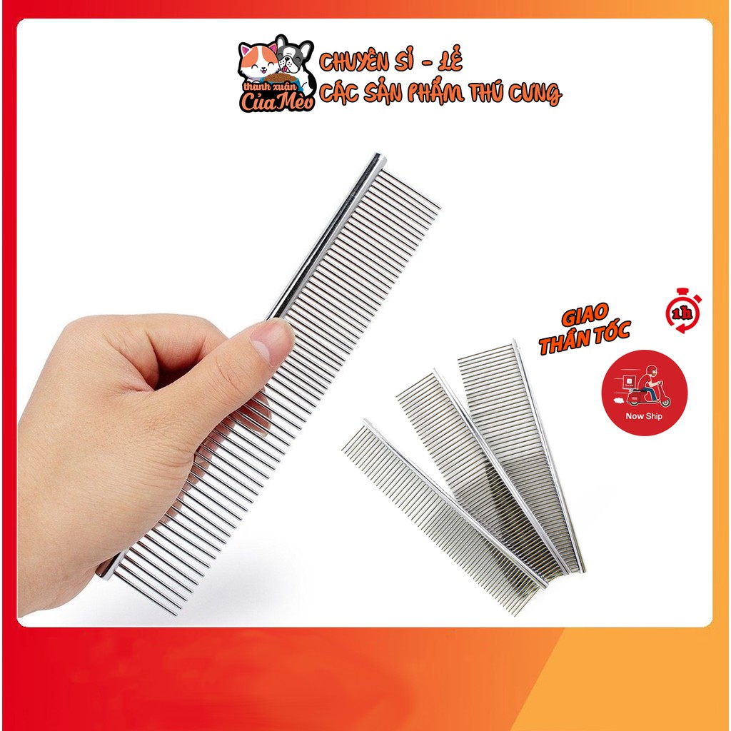 Lược Inox Cao Cấp Chải Lông Cún Và Mèo