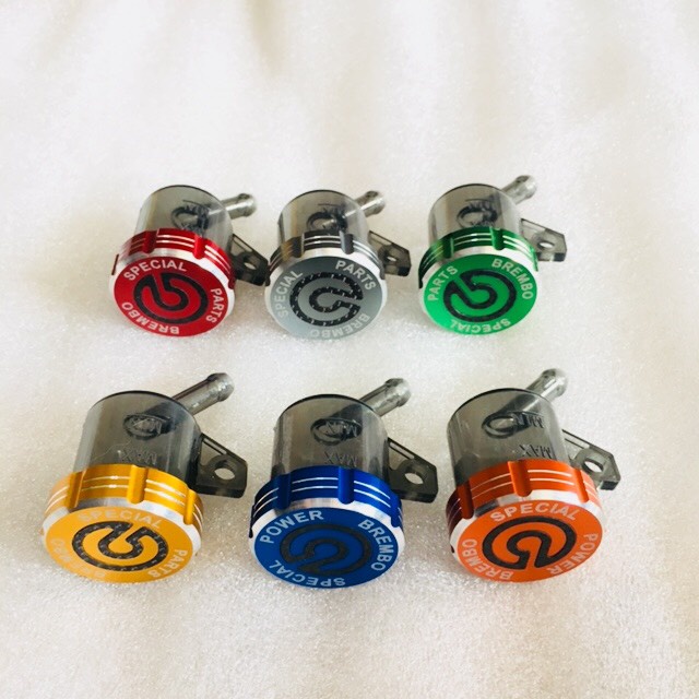 V2 BÌNH DẦU KHÓI NẮP NHÔM BREMBO gắn được các dòng xe Winner, Exciter, Raider, Sonic