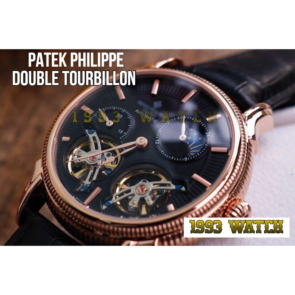 Đồng Hồ Nam Nautilus Double Tourbillon p52388 , Máy Automatic - Cơ , Dây Da , Size 42mm