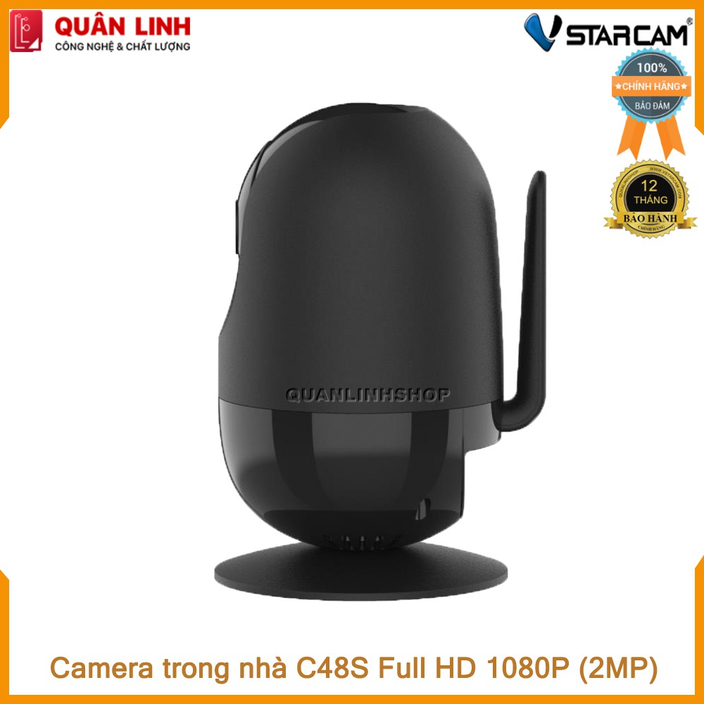 Camera giám sát Wifi IP hồng ngoại ban đêm Vstarcam C48s Full HD 1080P (2MP) kèm thẻ 128GB