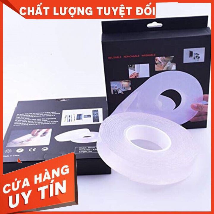 BĂNG DÍNH ĐA NĂNG 2 MẶT TRONG SUỐT SIÊU CHẮC [XẢ KHO]