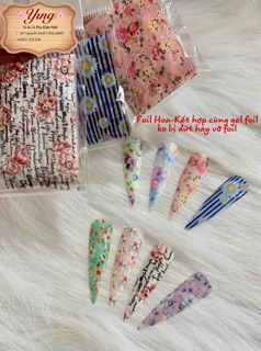 Foil Hoa Cuộn 1m