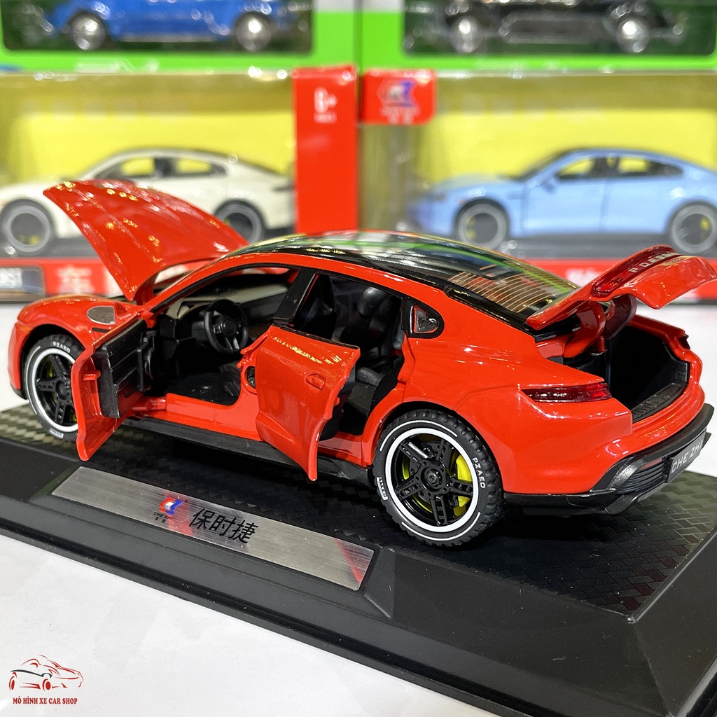 Mô hình xe kim loại Porsche Taycan Turbo tỉ lệ 1:32 hãng CHEZHI 3 màu